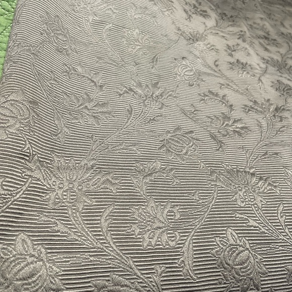 Grey On Grey Floral Curtains 2 Panels - Picture 3 of 9